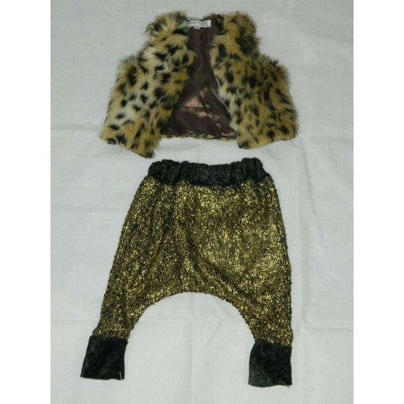 Bunny & Hare Girls Clothes Party Fur Sequins Velvet Japanese Designer 12M - Picture 7 of 12